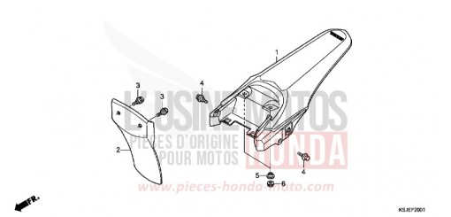 GARDE-BOUE ARRIERE (CRF80FB/CRF100FB) CRF100FB de 2011